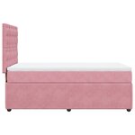 vidaXL Sommier à lattes de lit et matelas Rose 80x200 cm Velours
