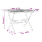 vidaXL Ensemble à manger de jardin pliable 5 Pièces bois massif d’acacia