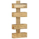 vidaXL Porte-revue mural 30x11x72 cm Bois de manguier solide