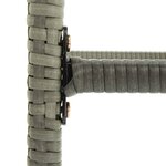 vidaXL Tabourets de bar avec coussins lot de 6 gris résine tressée