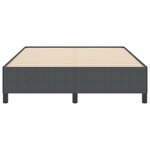 Cadre de lit vidaXL Gris foncé 160x200 cm en tissu corduroy
