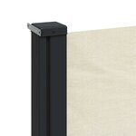 vidaXL Auvent latéral rétractable crème 220x300 cm