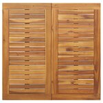 vidaXL Set de salle à manger de jardin 5 pièces en bois d'acacia massif et métal