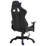 vidaXL Chaise de jeu Bleu Similicuir