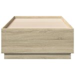 vidaXL Cadre de lit sans matelas chêne sonoma 90x200 cm