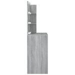 vidaXL Coiffeuse avec LED Sonoma gris 74 5x40x141 cm