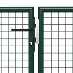 vidaXL Portail de jardin Acier 500 x 100 cm Vert