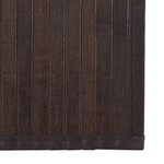 vidaXL Tapis rectangulaire marron foncé 100x400 cm bambou