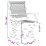 vidaXL Ensemble à manger de jardin 7Pièces beige polypropylène et bois