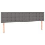 vidaXL Sommier à lattes de lit avec matelas gris foncé 120x190cm tissu