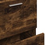 vidaXL Meuble d'évier chêne fumé 40x37x59 cm bois d'ingénierie