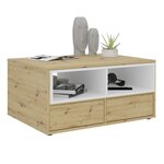 FMD Table basse avec 2 compartiments ouverts 91 8x71 5x45 cm