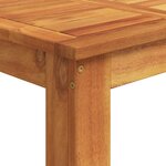 vidaXL Ensemble de bar de jardin 3 Pièces marron bois massif acacia rotin