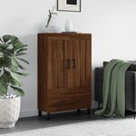 vidaXL Buffet haut chêne marron 69 5x31x115 cm bois d'ingénierie