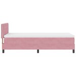 vidaXL Lit à ressort avec matelas Rose Simple Velours