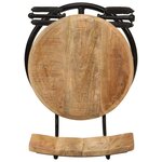 vidaXL Tabourets de bar lot de 2 bois massif de manguier