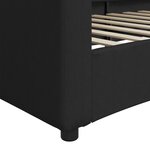 vidaXL Lit de repos noir 90x200 cm tissu
