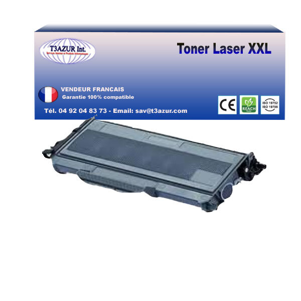 Toner compatible avec ricoh aficiosp1210  sp1210n  sp1210s  remplace ricoh aficio sp1200/ sp1210 (406837)  -2 600 pages - t3azur