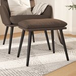 vidaXL Repose-pied Taupe 45x29 5x35 cm Tissu