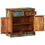 vidaXL Placard vintage avec 2 tiroirs 2 portes Bois massif récupéré