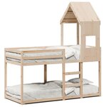 vidaXL Lit superposé sans matelas 90x190 cm bois de pin massif