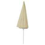 vidaXL Parasol de plage Jaune sable 300 cm