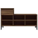 vidaXL Armoire à chaussures Chêne marron 102x36x60cm Bois d'ingénierie