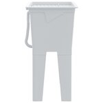 vidaXL Bac à linge blanc 59x41x75 cm résine