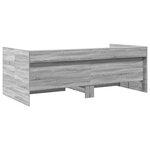 vidaXL Lit de jour et tiroirs sonoma gris 90x200 cm bois d'ingénierie