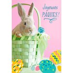 Carte De Pâques - Panier & Lapin - Draeger paris