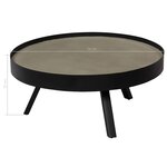 vidaXL Table basse Dessus de table en béton 74x32 cm