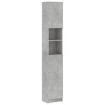 vidaXL Armoire de salle de bain Gris béton 32x25 5x190 cm Aggloméré