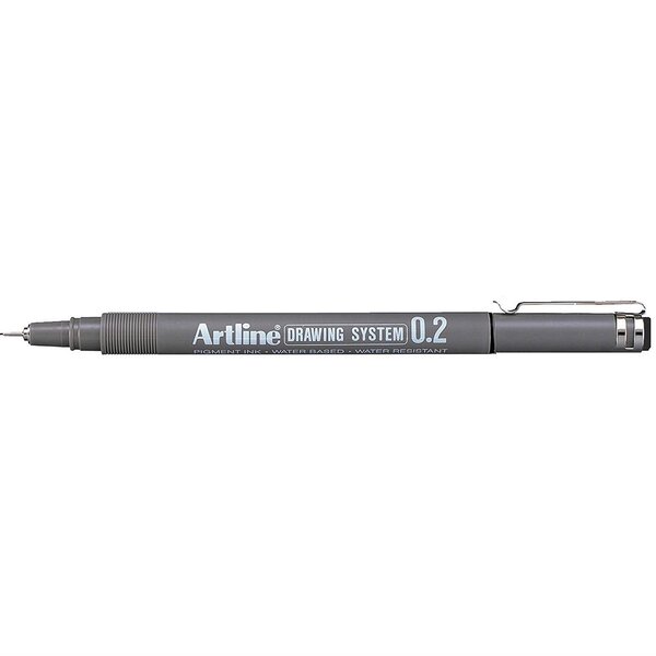 Feutre 'Drawing System' pointe 0,2 mm noir ARTLINE