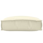 vidaXL Coussin de palette pour siège Crème 50x50x12 cm Tissu Oxford