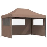 vidaXL Tente de réception pliable escamotable avec 3 parois latérales