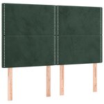 vidaXL Cadre de lit sans matelas vert foncé 140x200 cm velours