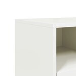 vidaXL Meuble TV blanc 68x39x43 5 cm acier laminé à froid