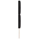 Tête de lit vidaXL noire capitonnée avec boutons en cristal 80 cm en velours