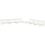 vidaXL Salon de jardin 6 Pièces Blanc Bois de pin massif