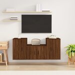 vidaXL Ensemble de meubles TV 3 Pièces Chêne marron Bois d'ingénierie