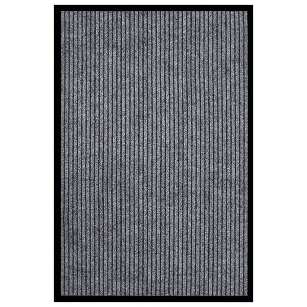 vidaXL Paillasson rayé Gris 80x120 cm