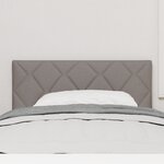 Tête de lit LED vidaXL design blocs diamant taupe 100 cm tissu