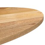 vidaXL Dessus de table 140x50x3 8 cm ovale bois massif de manguier