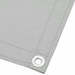 vidaXL Écran de balcon gris clair 75x300 cm 100  polyester oxford