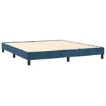vidaXL Cadre de lit Bleu foncé 160x200 cm Velours