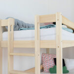 Lit superposé cabane MONTY 242 cm blanc