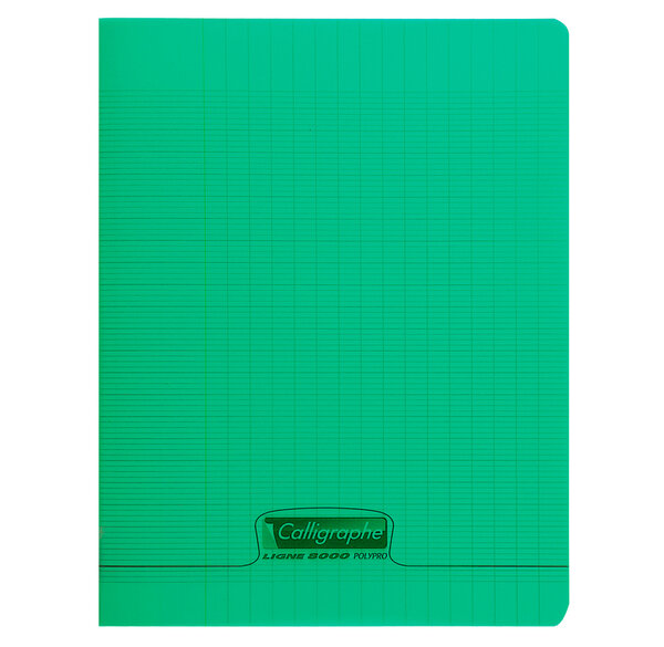 Cahier 8000 POLYPRO, 240 x 320 mm, vert CALLIGRAPHE
