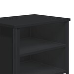vidaXL Tables de chevet 2 Pièces noir 40x30x40 cm bois d'ingénierie