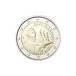 Monnaie 2 euros face commune saint marin 2019