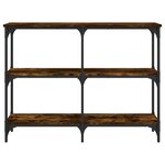 vidaXL Table console chêne fumé 100x29x75 cm bois d'ingénierie